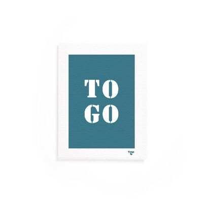 Affiche "Togo" bleue