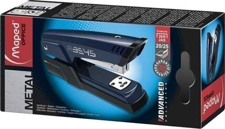 Grapadora de Media Tira ADVANCED METAL A3545 24/6 - 26/6, color Azul Medianoche