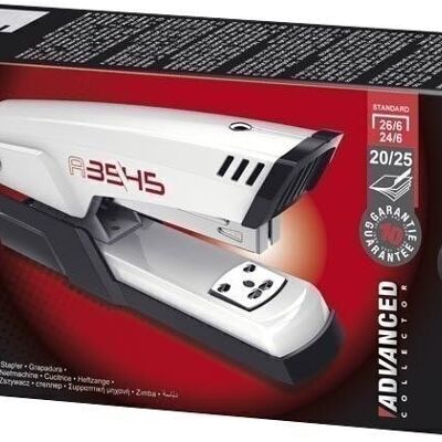 ADVANCED METAL A3545 Half Strip Stapler 24/6 - 26/6, color Pearly White