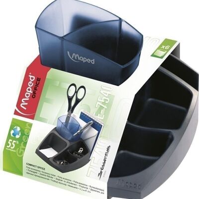 COMPACT OFFICE - ESSENTIALS GREEN accessory holder, Blue color