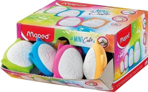 Gomme SQUEEZE MINI CUTE, coloris assortis, en présentoir