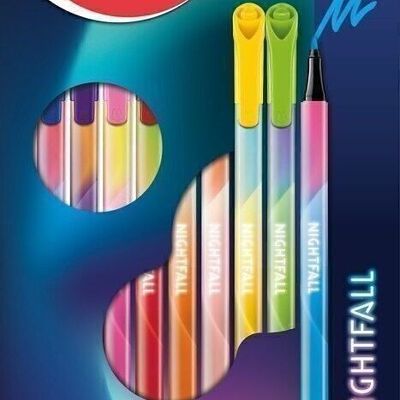 12 PREMIUM markers 2.5 mm tip NIGHTFALL, in cardboard sleeve