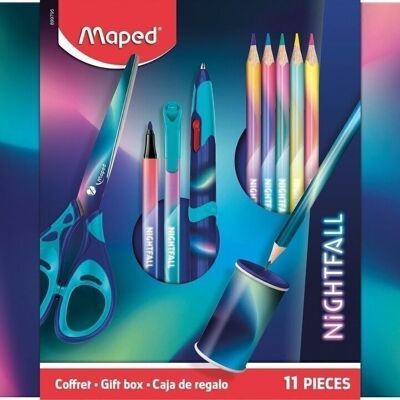 Coffret cadeau NIGHTFALL TEENS, - Gomme, taille crayons…