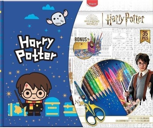Maped - Coffret coloriage Harry Potter Kids Noël- 34 produits