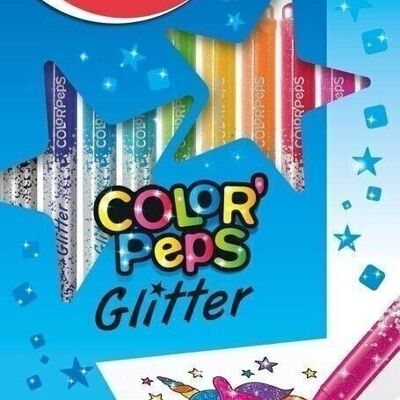 10 pennarelli glitter GLITTER, in scatola di cartone