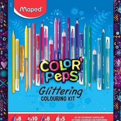 Kit da colorare glitterato da 31 pezzi