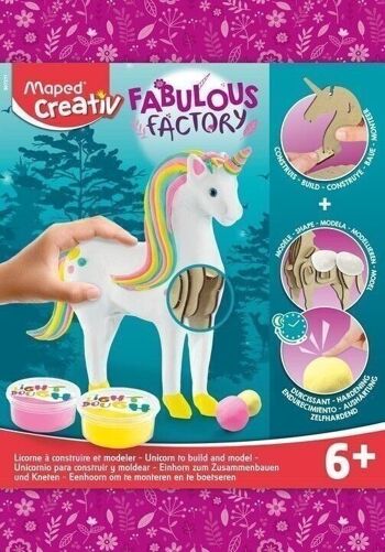 MES ANIMAUX à MODELER - MAPED CREATIV - FABULOUS FACTORY - LICORNE 3