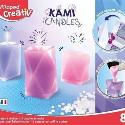 KAMI CANDLES - MAPED CREATIV - 3 Bougies à réaliser