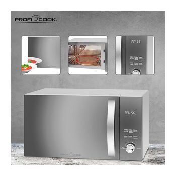 Micro-Ondes Avec Gril Et Convection 3en1 23L 2300W Proficook PC-MWG 1176H Silver 5