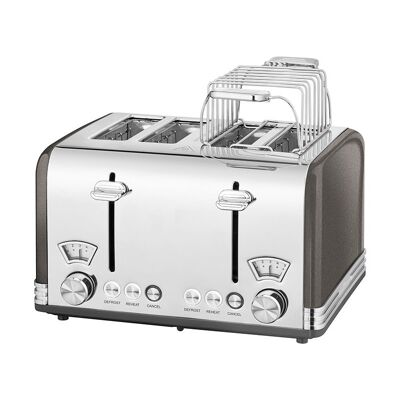 Toaster 4 Slots Vintage Proficook PC-TA 1194 Anthrazit