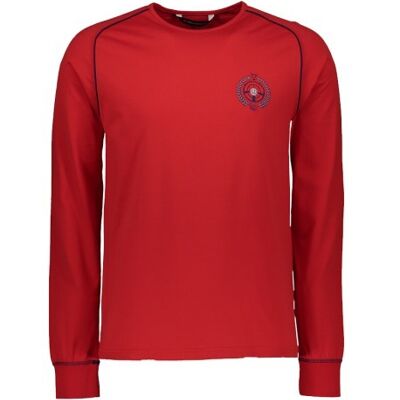 Tee-Shirt manches longues 100% coton "ALBI" - Rouge