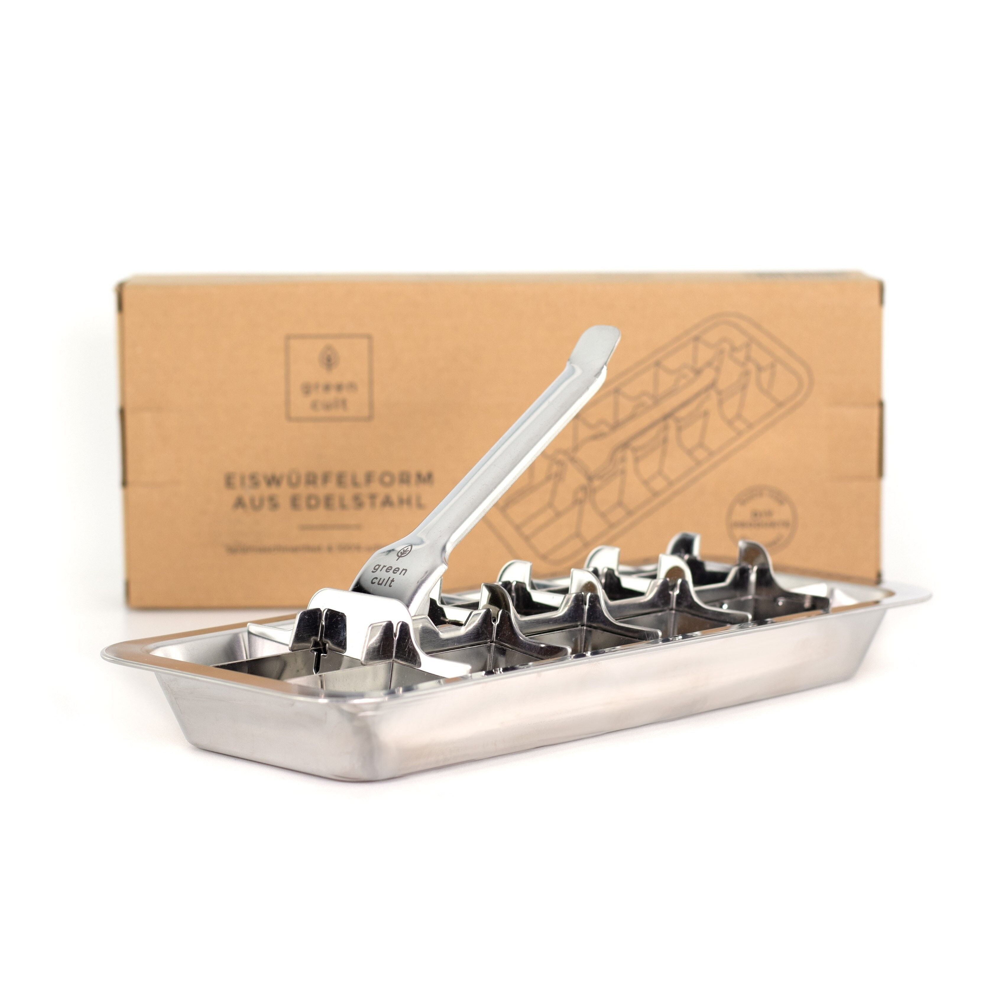 Eiswürfelform aus Edelstahl