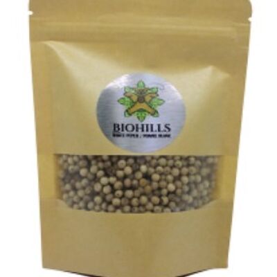 ORGANIC WHITE PEPPER SACHET 100G