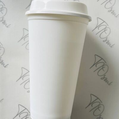 Blank Reusable Coffee cups with Lid,