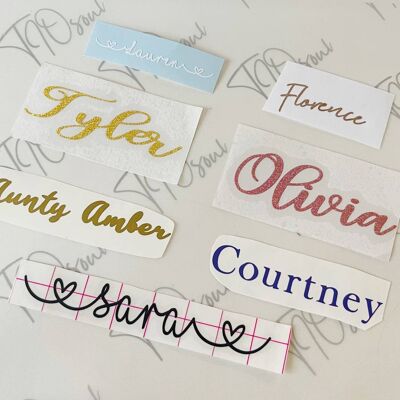 Single word vinyl Decal - Choose your size! , 3 inches