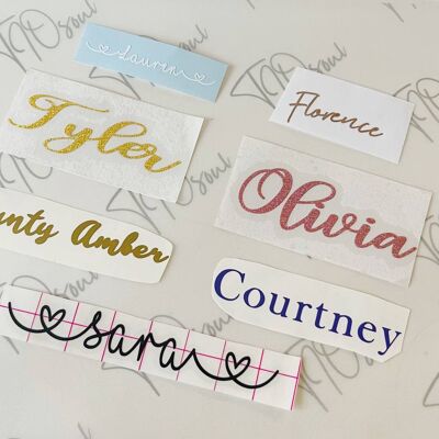 Single word vinyl Decal - Choose your size! , 2 inches