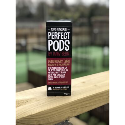 Deliciously Dark Perfect Pods (Strength 10) - 100% Aluminium, Nespresso® compatible Pods
