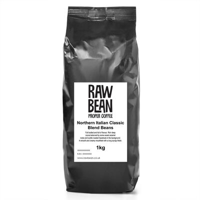 Northern Italian Classic Blend - 1kg Coffee Beans