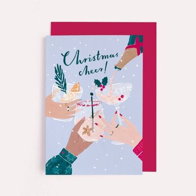 Cheers Christmas Card | Holiday Card | Greeting Card | Xmas