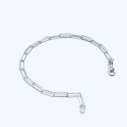 Bracelet argent rodhié BERGAME