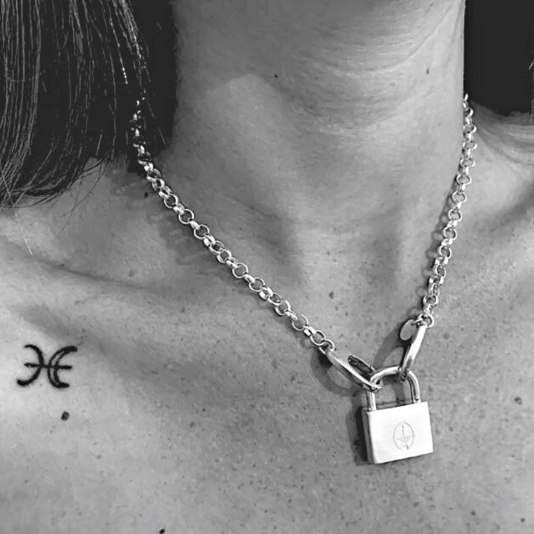 Set Lucchetti in Argento 925 Pavé Henriette - Lucido - Con Incisione