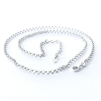 Chain necklace Rhodium plated Silver VERSAILLES