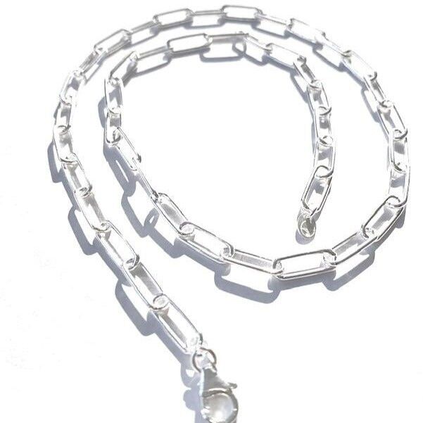 AMSTERDAM cadena de collar de plata rodiada