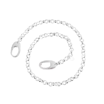 Choker necklace rhodium silver MEMPHIS