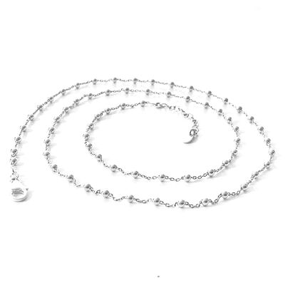 VENICE rhodium silver necklace chain