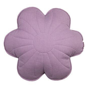 Coussin fleur de lin "Lavande" 2