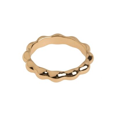 Timi of Sweden | Wavy Bubbles Ring - Gold | Exclusive Scandinavian design that is the perfect gift for every women