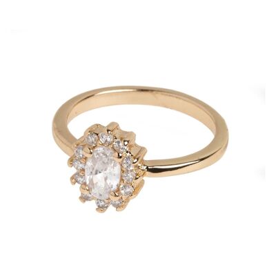 Timi of Sweden | Fake Engagement Ring - Gold | Exclusive Scandinavian design that is the perfect gift for every women
