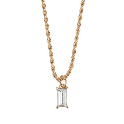 Timi of Sweden | Rectangle Crystal Necklace | Exclusive Scandinavian design that is the perfect gift for every women