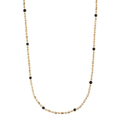 Timi of Sweden | Minimalistic Gold and Black Bead Necklace - Gold | Exclusive Scandinavian design that is the perfect gift for every women