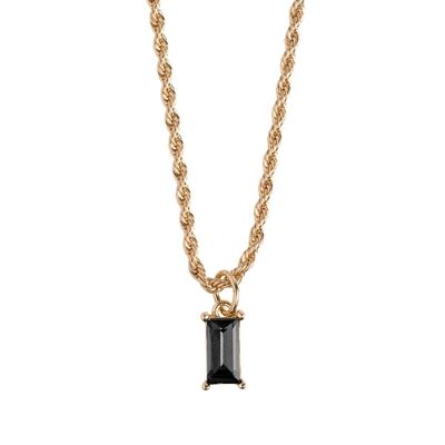 Timi of Sweden | Rectangle Black Necklace | Exclusive Scandinavian design that is the perfect gift for every women