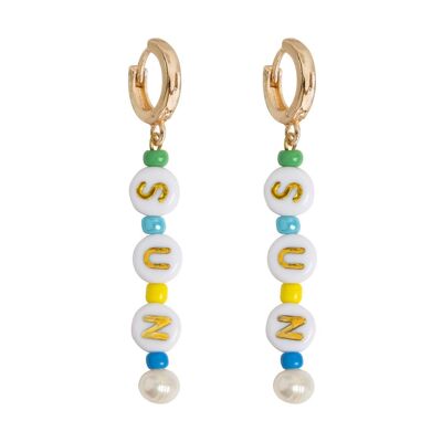 Timi of Sweden | SUN Bead Hoop Earrings | Exclusive Scandinavian design that is the perfect gift for every women