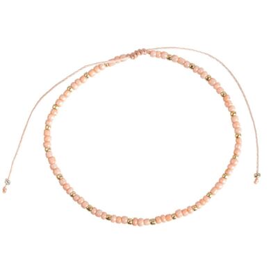 Timi of Sweden | Delicate Pink & Gold Bead Bracelet | Exclusive Scandinavian design that is the perfect gift for every women