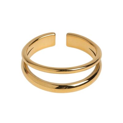 Timi of Sweden | Elegant Two Lined Ring | Exclusive Scandinavian design that is the perfect gift for every women