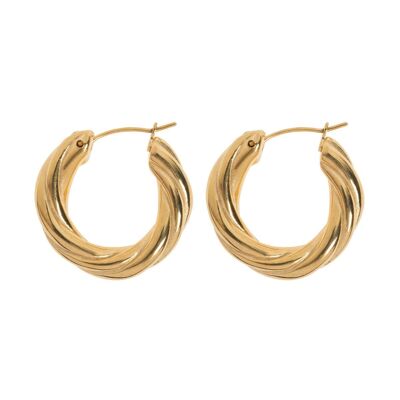 Timi of Sweden | Curved Hoop Earrings | Exclusive Scandinavian design that is the perfect gift for every women