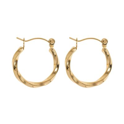 Timi of Sweden | Delicate Twisted Hoop Earrings | Exclusive Scandinavian design that is the perfect gift for every women