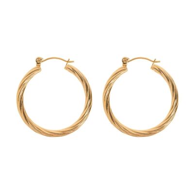 Timi of Sweden | Swirly Hoop Earrings | Exclusive Scandinavian design that is the perfect gift for every women