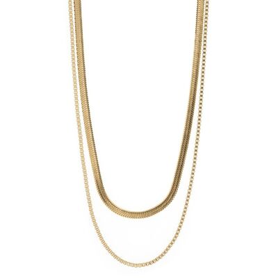 Timi of Sweden | Double Snake Chains Necklace | Exclusive Scandinavian design that is the perfect gift for every women