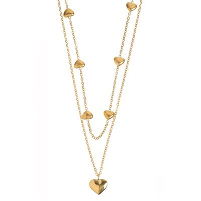Timi of Sweden | Luxorious Multi Heart Necklace | Exclusive Scandinavian design that is the perfect gift for every women