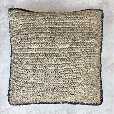 Naken black border cushion cover (40 X 40 cm)