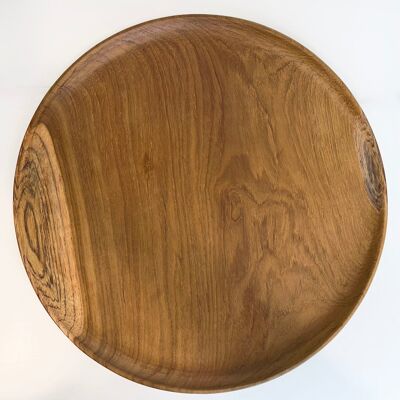 Plato madera teca Oberoi (Ø25 cm)