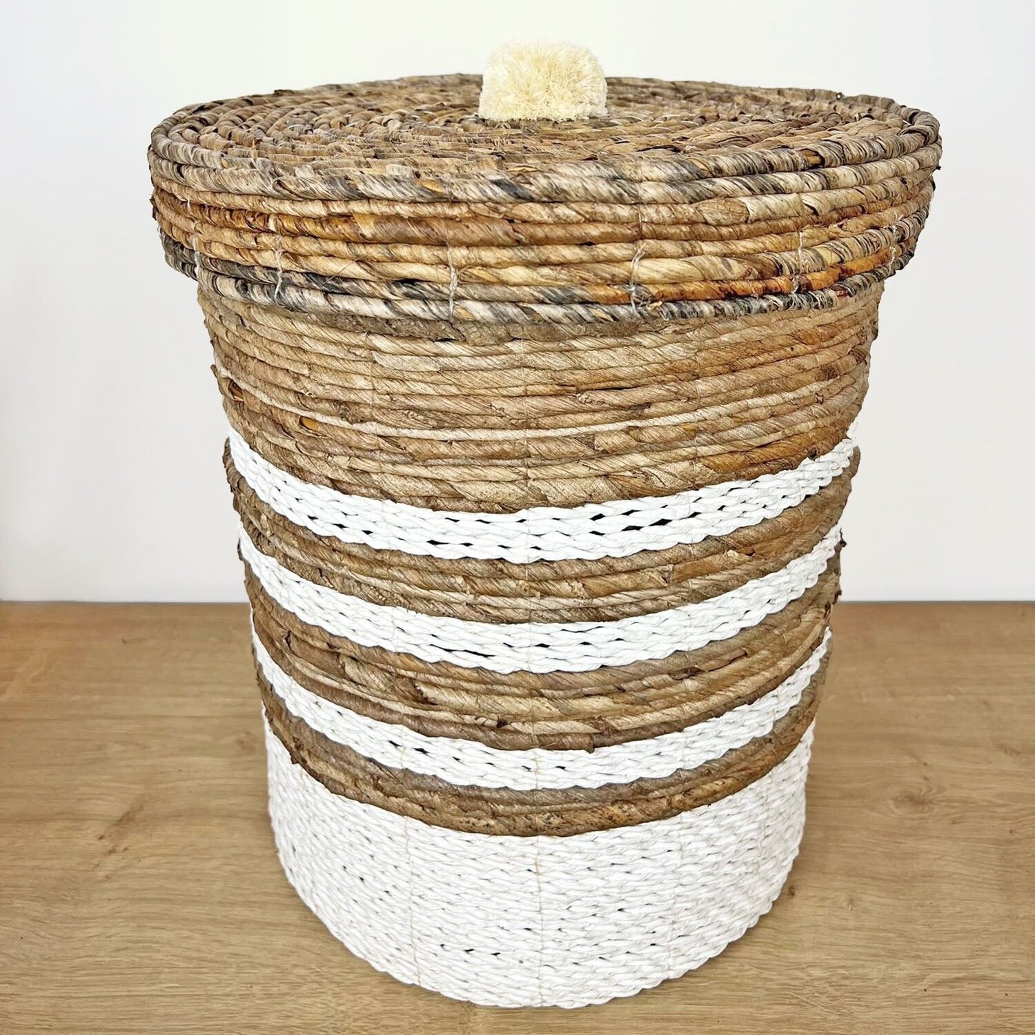 Buy wholesale Pompon basket (Ø33 x 40cm)
