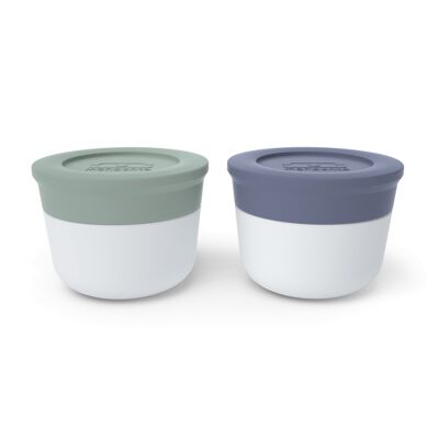 MB Temple S - green natural / blue - The sauce container