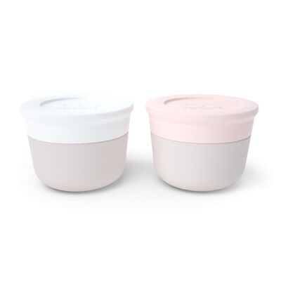 MB Temple S – Weiß und Rosa – Saucenbehälter – 2 x 10 ml