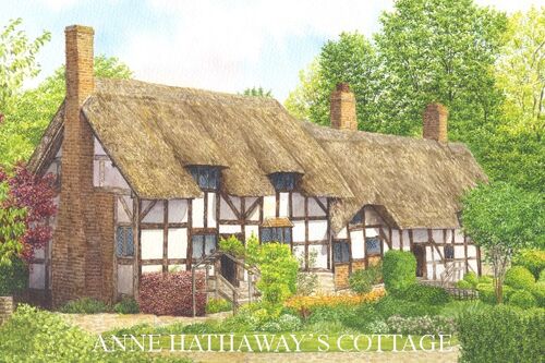 Fridge Magnet, Anne Hathaways cottage, Warwickshire.