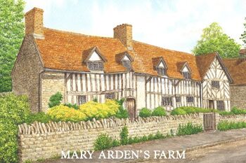 Aimant de réfrigérateur, Mary Arden's Farm, comté de Shakespeare, Warwickshire.